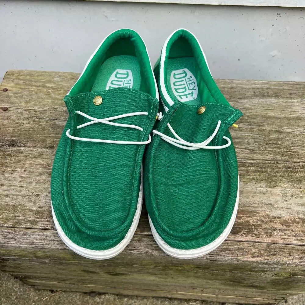 Hey Dude Green Golf Putting Green Wally Fairway Pine Mens 9 Loafer SKU 41765-3VK